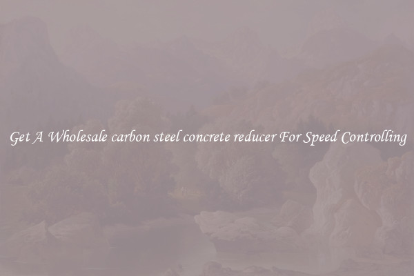 Get A Wholesale carbon steel concrete reducer For Speed Controlling