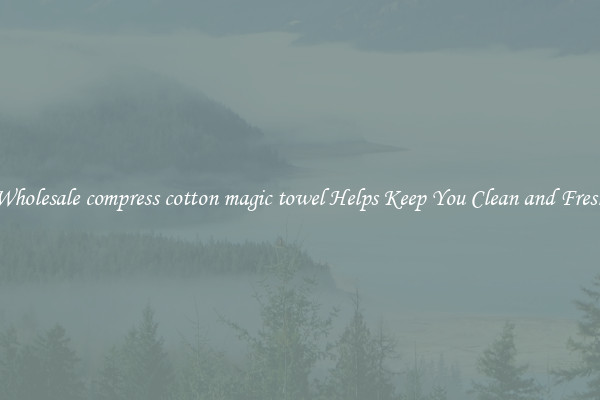 Wholesale compress cotton magic towel Helps Keep You Clean and Fresh