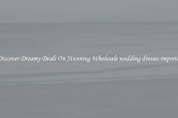 Discover Dreamy Deals On Stunning Wholesale wedding dresses importer