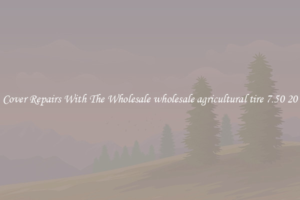  Cover Repairs With The Wholesale wholesale agricultural tire 7.50 20 