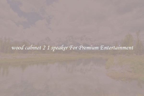 wood cabinet 2 1 speaker For Premium Entertainment